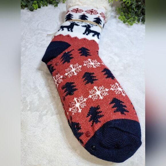 NWT Quagga Faux Sherpa Slippers Sustainable Green Label - Picture 10 of 15